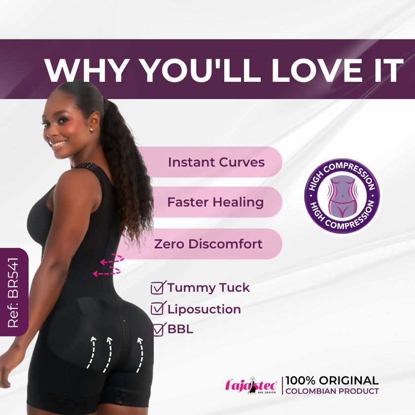 Snatched Fit Faja with Built-In Bra Short (BR541)
