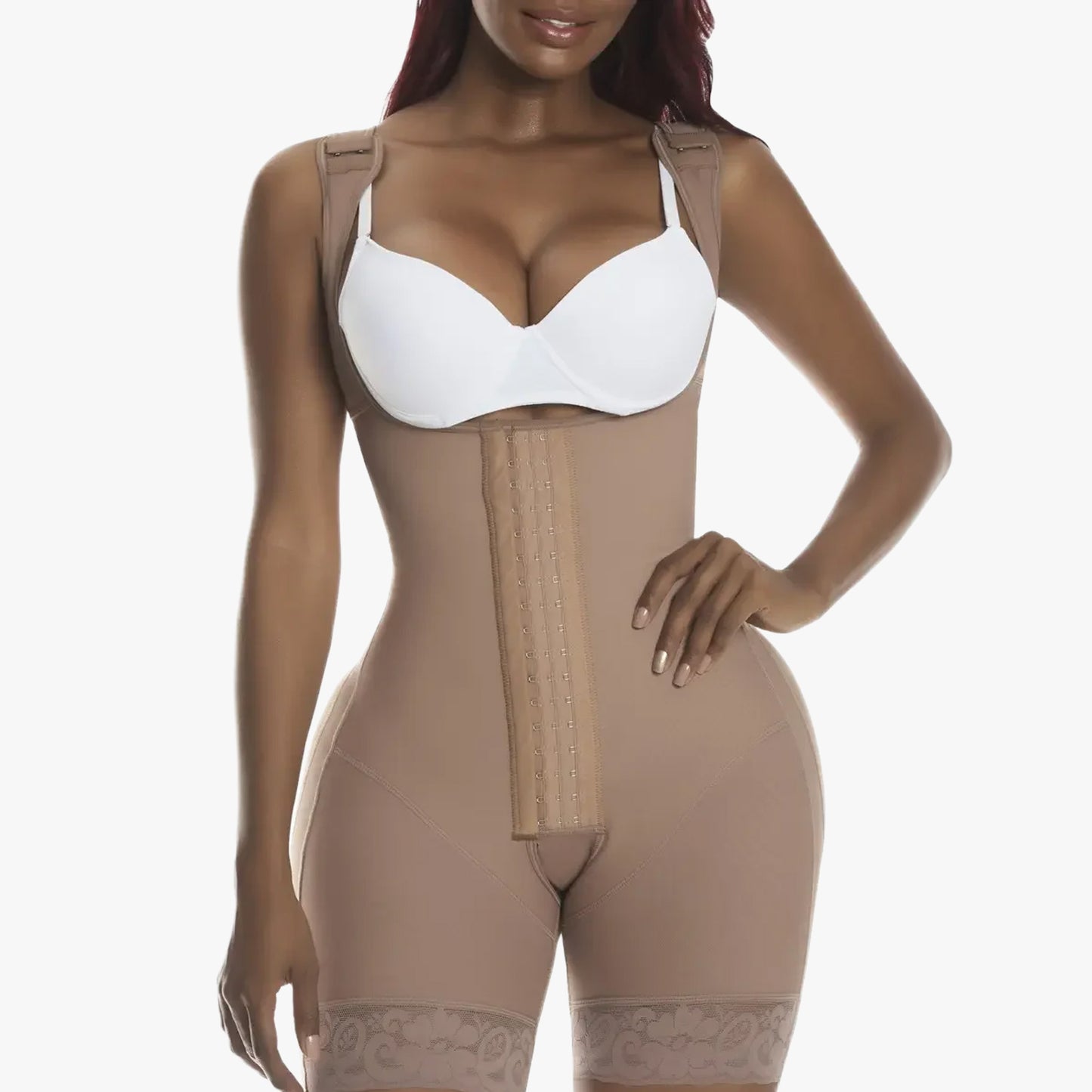 Booty Free Faja Wide Strap 3/4 Just Below Thigh (WS-1543)
