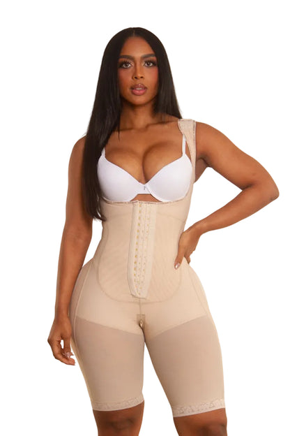 Faja Curvy Mami Etapa 2 de tirante ancho, estilo 3/4 hasta debajo del muslo (WS543-2)
