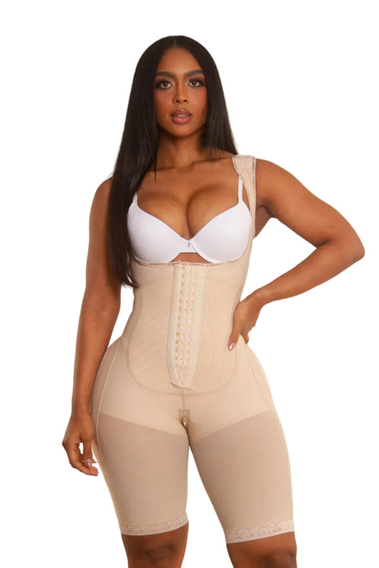 Stage 2 Curvy Mami Faja Wide Strap 3/4 Just Below Thigh (WS543-2)