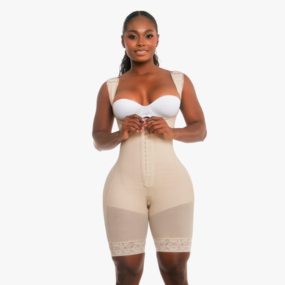 Curvy Mami Faja Wide Strap 3/4 Just Below Thigh (WS543)