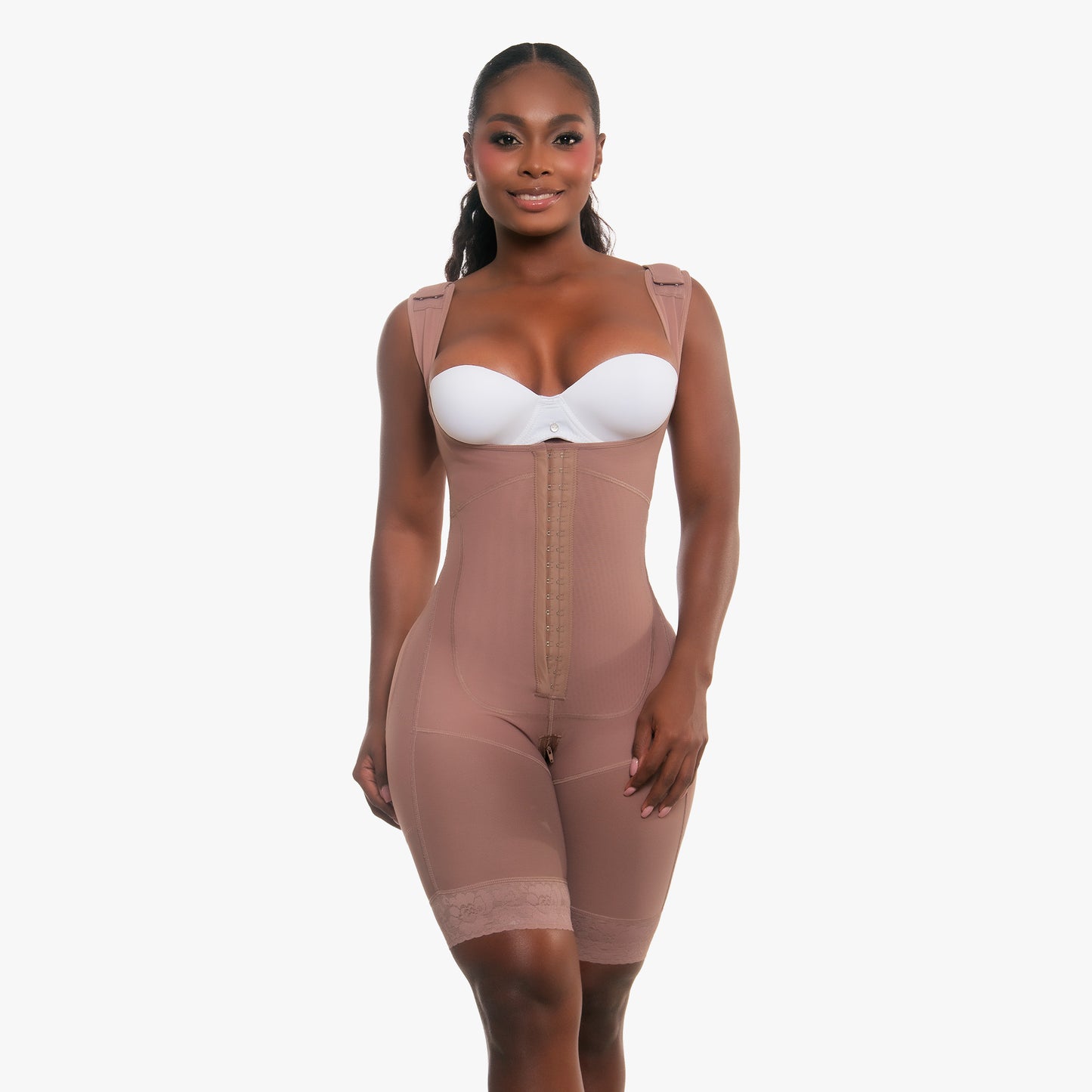 Curvy Mami Faja Wide Strap 3/4 Just Below Thigh (WS543)