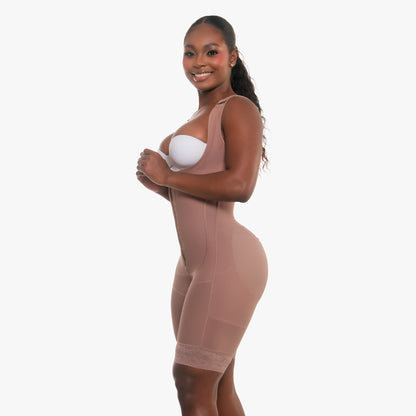 Curvy Mami Faja Wide Strap 3/4 Just Below Thigh (WS543)