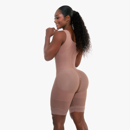 Curvy Mami Faja Wide Strap 3/4 Just Below Thigh (WS543)